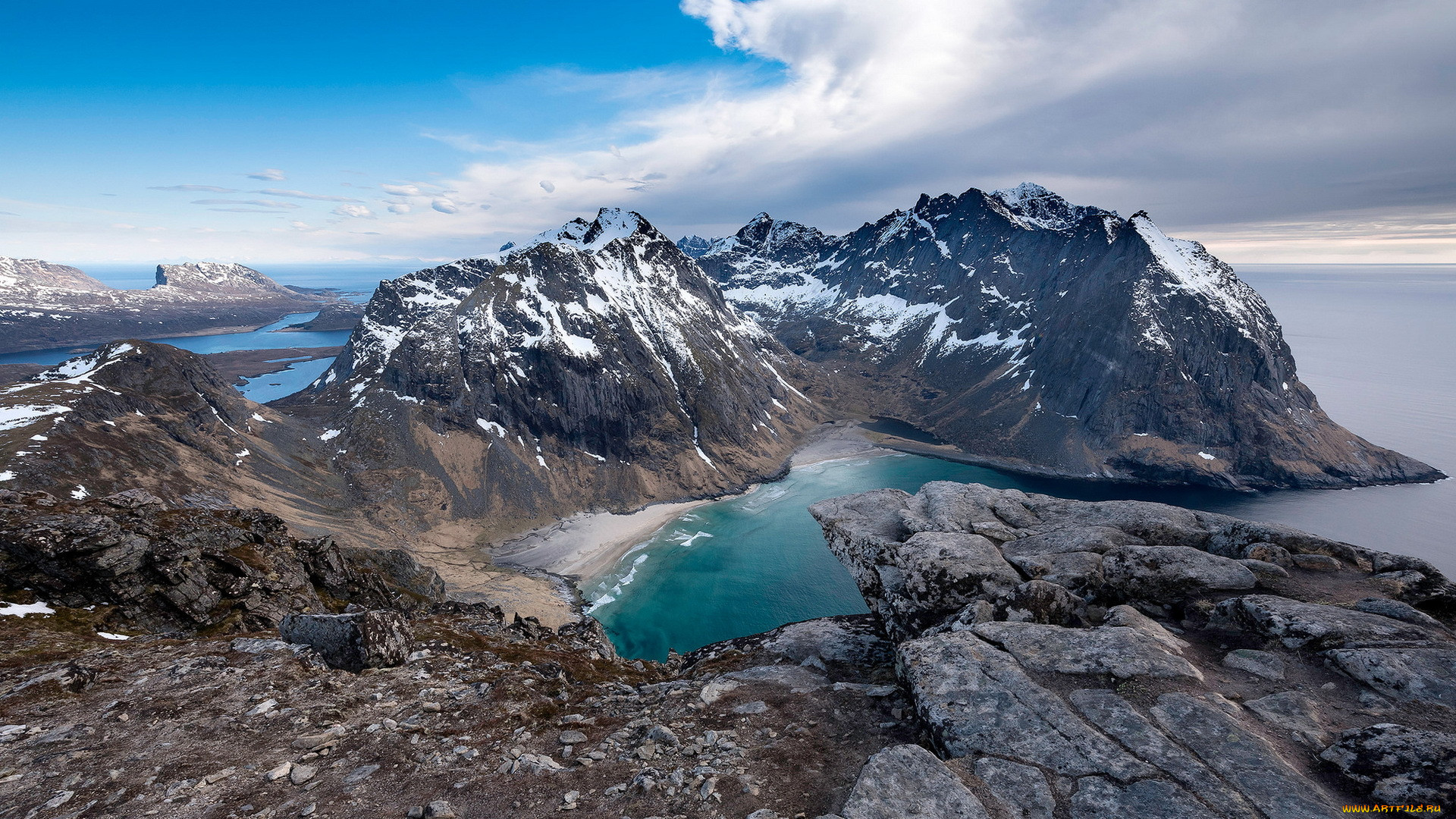 , , kvalvika, beach, arctic, norway